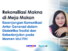 Rekonsiliasi Makna di Meja Makan meja makan