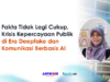 Fakta Tidak Lagi Cukup, Krisis Kepercayaan Publik di Era Deepfake dan Komunikasi Berbasis AI kepercayaan publik